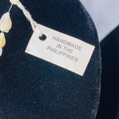 Handmade Seashell Necklace Philippines Beachy Tropical Boho Style 30 in.