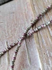 Green Sea Glass Necklace Surf Tumbled Dainty Sweet Girl Woman teen Hawaii Pink