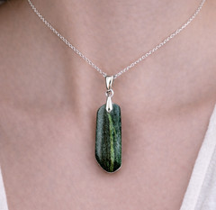 Charming Design Natural Black Onyx Pendant 60mm 2.5inch