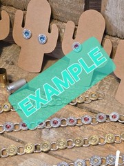 Handmade Bullet jewelry 9mm Bracelet with Swarovski crystals