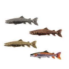 Taimen Trout of Mongolia, Pin F028PR 3 1/4”, Large Lapel Pin Fishing Gift