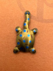 Handcrafted Coated Titanium Turtle Shaped Pin Australia 1.5 X .5 Inches