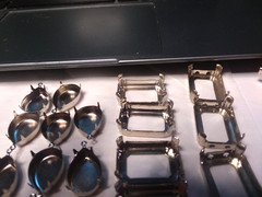 Jewelry Findings: Rhinestone and Cabochon Settings Different Sizes 11-01-2020