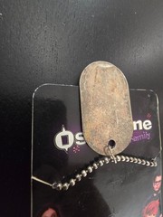 NEW OLD STOCK 2002 OZZY OSBOURNE FAMILY DOG TAG WITH NECKLACE ALUMINUM FREE SHIP
