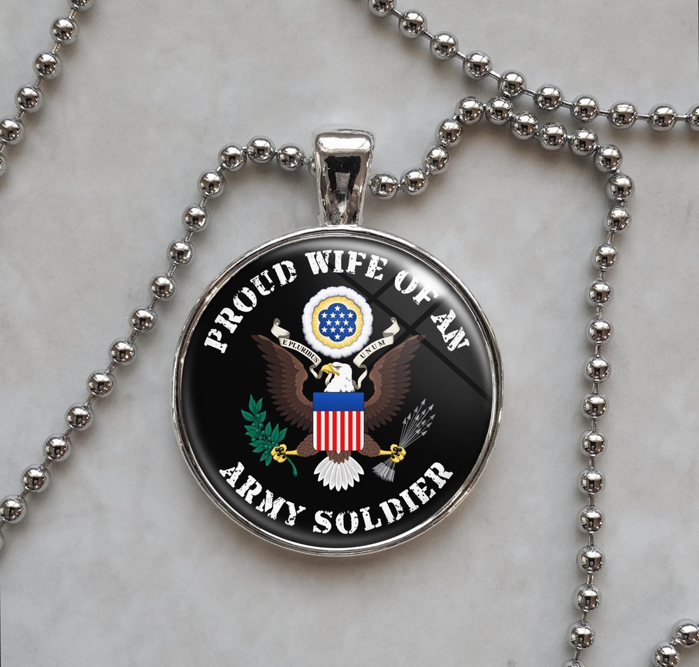 United States Army Proud Choose Family Member Pendant Necklace