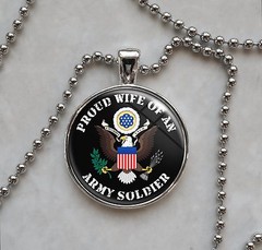 United States Army Proud Choose Family Member Pendant Necklace