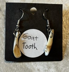 Handcrafted bone earrings