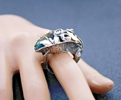 Ring Sterling Silver 14K. Gold Bicolor Ametrine Exclusive Ring Style Sensation