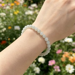 Natural Rainbow Moonstone 6mm Beaded Bracelet Healing Spiritual Chakra Bracelet