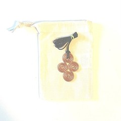 Iona Copper Personal Harmonizer Amulet Celtic Spiral Energy Pendant