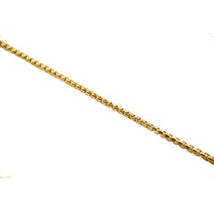 14K Gold Filled Box Chain Anklet: Solid Venetian chain 14K Gold Filled