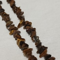Handmade Tiger Eye Stone Necklace with Pharaoh Metal Pendant Egyptian Jewelry