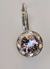 Mariana «Ice Queen» Silver Rhodium Must-Have Round Pavé Crystal Earrings