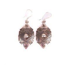 Tuareg Silver Earrings, Tribal Berber Jewelry, African Cross, Handmade