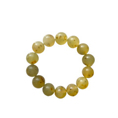 Natural Serpentine Jade Bead Bracelet