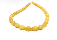 Amber Necklace Gift Yellow Natural Genuine Olive Baltic Amber Beads 24,6g 18709