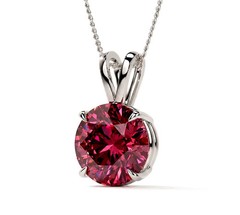 HUGE 8.00 Ct Certified Pink Diamond Pendant,FREE Tariffs &matching Studs