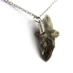 Raw Gypsum Necklace. 24 Ct. Marcieu, Isère, France.