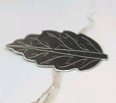 Leaf Art Brooch, Swedish Signed By Artist