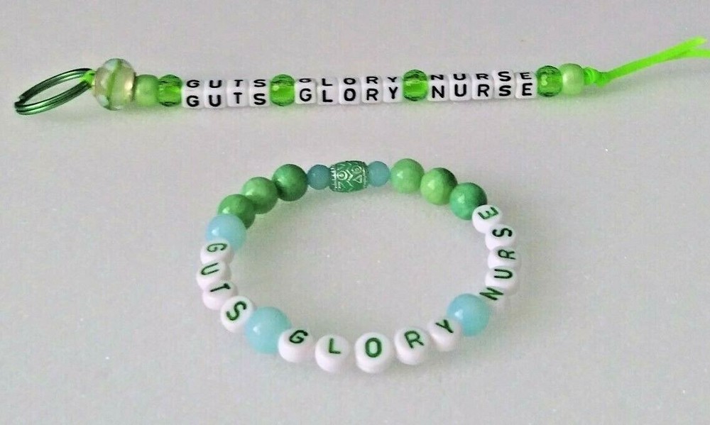 Guts-Glory-Nurse Bracelet and Key Ring-Unique