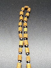 Wooden Safari Jungle Animal Bead Necklace – Hand Carved Folk Art Tribal Boho 30”