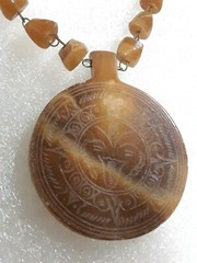 Beautiful brown stone necklace for repair. Gemstone beads. Just needs clasp.