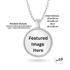 April Showers May Flowers Fun Silver Necklace Standard or Large Charm Pendant