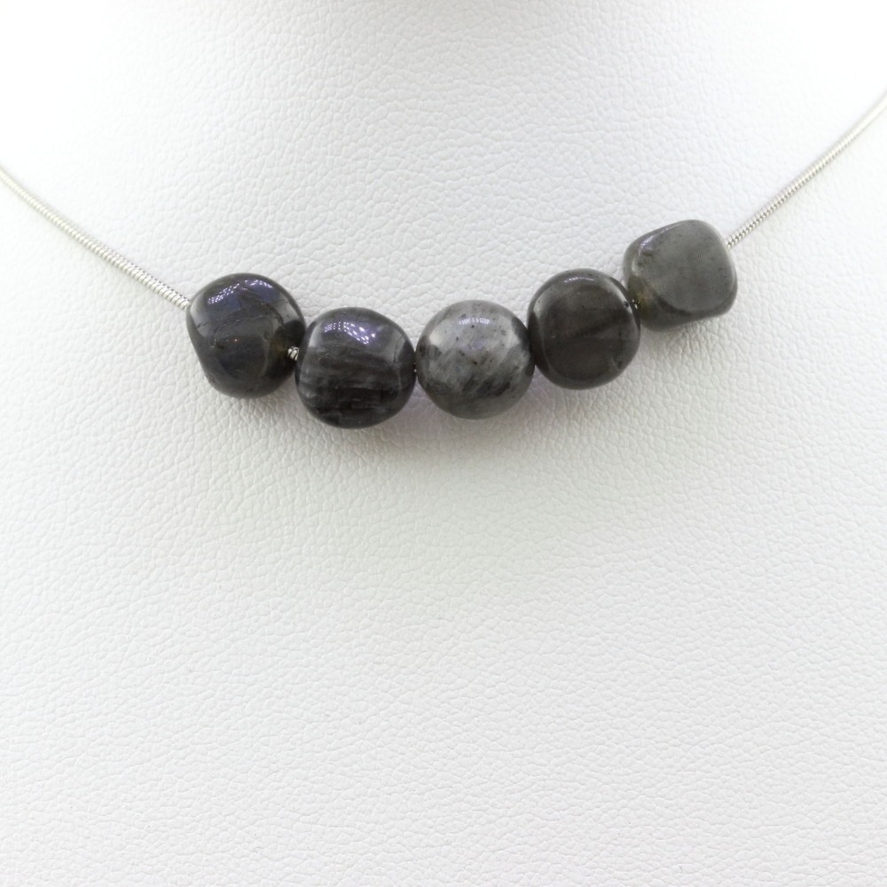 Finland Labradorite Bead Necklace + 8 Mm Labradorite Necklace Chain