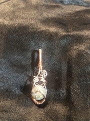 Copper Wired Labradorite Sphere Pendant