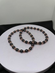 Copper & Magnetic Hematite Bead Bracelet – Crystals Meditation