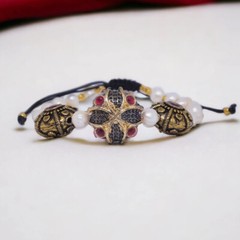 Artisan Handmade Beautiful Ethnic Bracelet With Rope Cotton Wire Adjustable Size