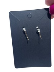 Handcrafted Drop Earrings Cork Bead & Gold Tone Metal Lightweight 2 Inches