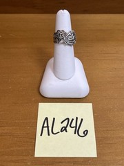 Vintage Mathinsen EPNS Ring Norway Silver Spoon Ring Adjustable