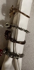 Lot Of 4 Mix Handmade Wire Rings