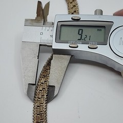 Unique Vintage Mexico Taxco MD-11 17″ 9mm x 2mm Choker Necklace Stamped DIAMONT