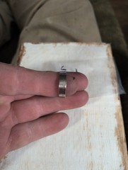 Genuine Handcrafted United States Quarter Coin Ring Size 10.5 .