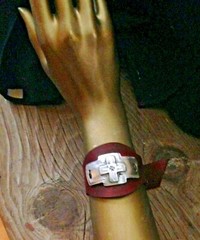 Sterling Silver Ketoh Bowguard Cross Bracelet Sundance Artist