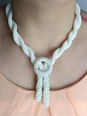 Handmade jewelry, beaded lariat