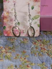 Woman’s Hand Crafted Earrings By Earth Dreams Sterling Silver 1.5 Inch