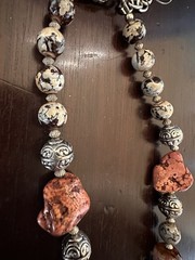 Western Cowgirl Necklace Set Chunky Agate & Western Beads – Flower Boho Gypsy