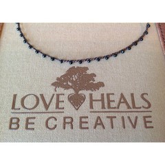 Love Heals 24″ Black Spinel Braided Strand Necklace NEW RETAIL $109 LH51