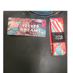 ZOX Velvet Dreams Multicolor Wrap Fabric Bracelet
