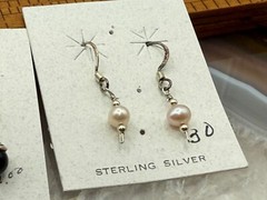 Lot of 4 Pairs of Sterling Silver Dangle Drop Earrings–1282.25