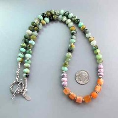 djs Sundance Azurite Sapphire Carnelian Sterling Silver Necklace Boho Lk Catalog