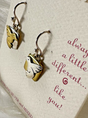 NEW Vintage FAR FETCHED Hummingbird Earrings .925 Sterling Silver NWT