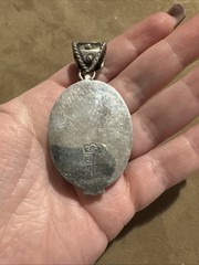 Vintage JSVR Jacqueline Smiley Western Vintage 950 Silver Large Cowboy Pendant
