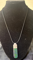 Opal Andamooka Rainbow Matrix, set in Sterling Silver. Excellent Colour