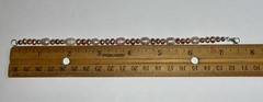 Handmade Pink Freshwater Pearl Bracelet With 925 Sterling Silver Clasp 7.5”