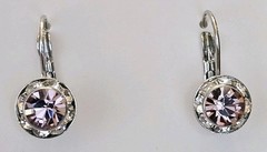 Mariana «Ice Queen» Silver Rhodium Must-Have Round Pavé Crystal Earrings