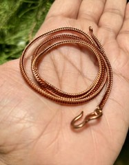 26 inch Pure Copper Wheat Chain Necklace, Healing Copper Jewelry, Spiritual